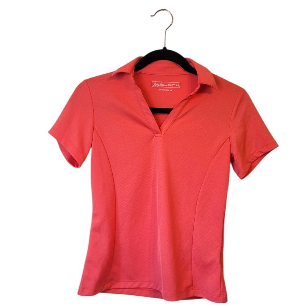 Lady Hagen Women's Coral Hydro-Dri Collared Polo Shirt Size XS